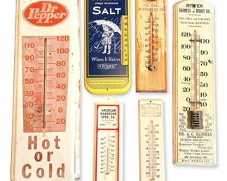 Vintage Advertising Wall Thermometers