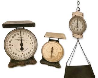 Vintage Hanging Mercantile  Countertop Scales