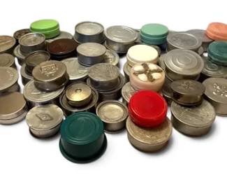 Collection Of Vintage Metal  Plastic Telescoping Travel Cups