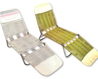 Jelly Vinyl Tube Folding Chaise Loungers