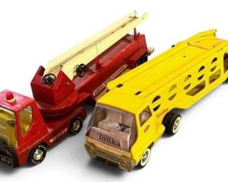 Vintage Pressed Steel Tonka Truck  Fire Truck