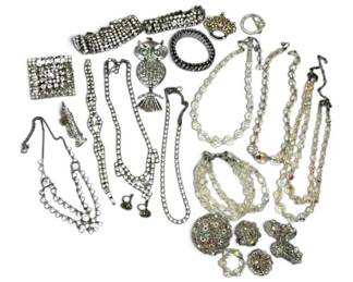 Vintage Crystal And Rhinestone Jewelry
