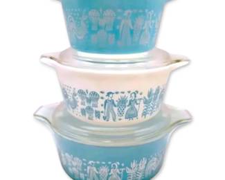 Pyrex Amish Butterprint Casserole Dishes