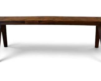 Rustic Long Wooden Bench
