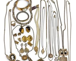 Parker Lane, Trifari, Monet, And More Gold Toned Jewlery