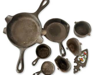 Cast Iron  Wagner Ware Miniatures