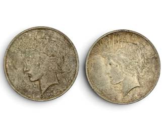 1922D Peace Silver Dollars