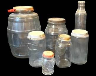 Antique Glass Jars  More