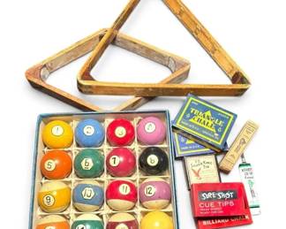 Vintage Billiard Set
