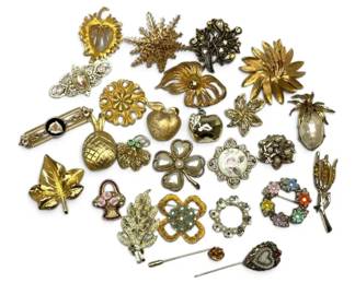 Trifari, Coro,  More Gold Toned Brooches
