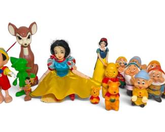 Vintage Disney Dolls Snow White, Pinocchio, Winnie The Pooh