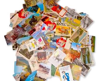 Box Of Vintage Postcards