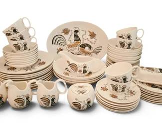 Vintage Good Morning Dishware Set 50 Pieces