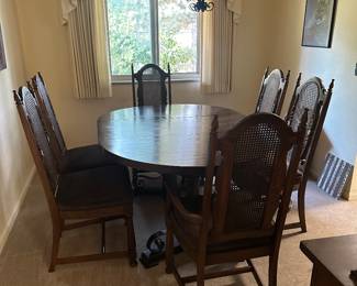 Dining room table with chairs