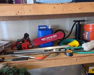 Chain saws and assorted small items
