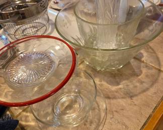 crystal serving pieces