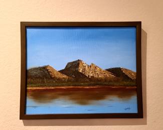 Signed Original "Mountain View" Oil by Jeremy Holmes