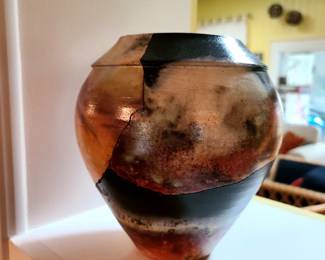 Original Stamped Rob Drexel "Mosaic Pitfire" Method Pottery Vase
