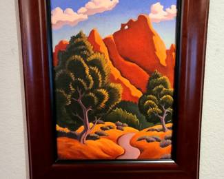 "Garden Path" by Michael Baum, Open-Edition Print, Artist from Manitou Springs, CO