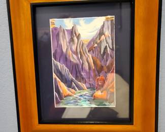 Signed Serena Supplee Open-Edition Glicée, Matted and Framed