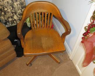 wooden office chair