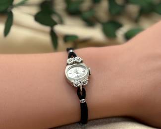 Benrus 14k White Gold w/ Diamonds