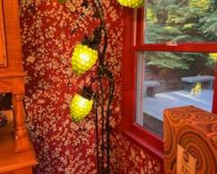 vintage glass grapes floor lamp