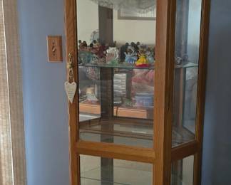 Curio cabinet and collectibles