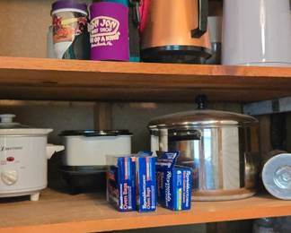 Crockpot, coffee pots