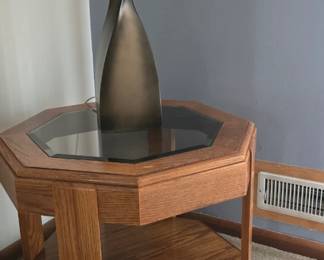 Table and lamp