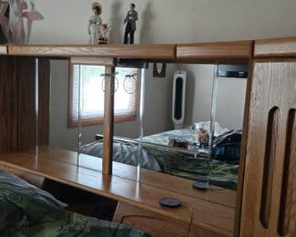 King size bed and headboard