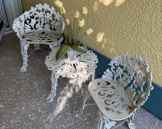 Wrought iron set