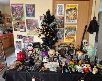 Good thing Halloween is just around the corner! There is a full unfinished basement behind this door.