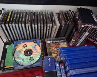 PlayStation, PlayStation 2 games. There is also 3 PlayStation 3 games not pictured. PS2 & PS3