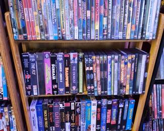 Classic Horror Movie DVD's and some on VHS.