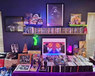 Blu-Rays and DVD's and Olivia Newton John.