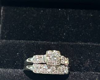 Diamond Wedding Ring Set
