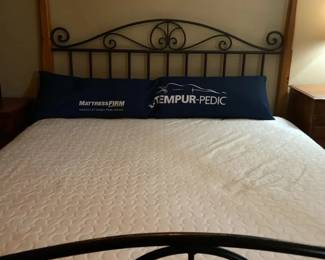 King Sized Bed, Frame,  Pillows
