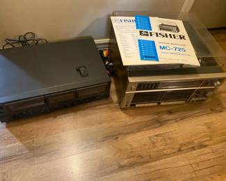 Fisher Stereo MC725 And Technic Double Cassette Deck