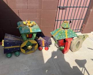 Christmas Train And Joy Outdoor Decor