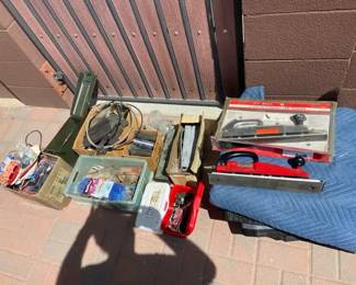 The Inside Of A Garage Cabinet Lot