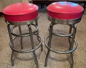 Awesome Vintage chrome stools