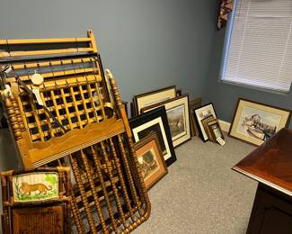 Vintage baby bed, pictures 