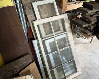 Vintage windows and doors
