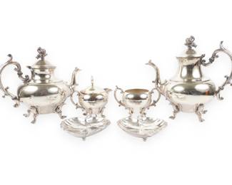 A Six-Piece Middletown Plate Co. Silver-Plated Tea and Coffee Service with Masterpiece Dishes