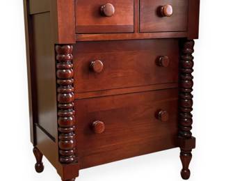 Davis Cabinet Company Solid Cherry Spindle Bedside Chest