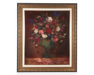 Klassen Floral Still Life Oil on Canvas