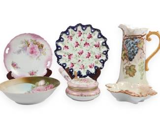 An Assortment of Hand Painted Porcelain and Ceramic Tableware Including Kahla and Napcoware Items