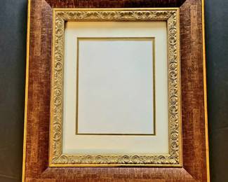 Wood frame with gilded details