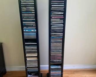 100 CDs Lot  2 CD Towers Chopin, Beethoven, Pavarotti, Korean Favorites, More